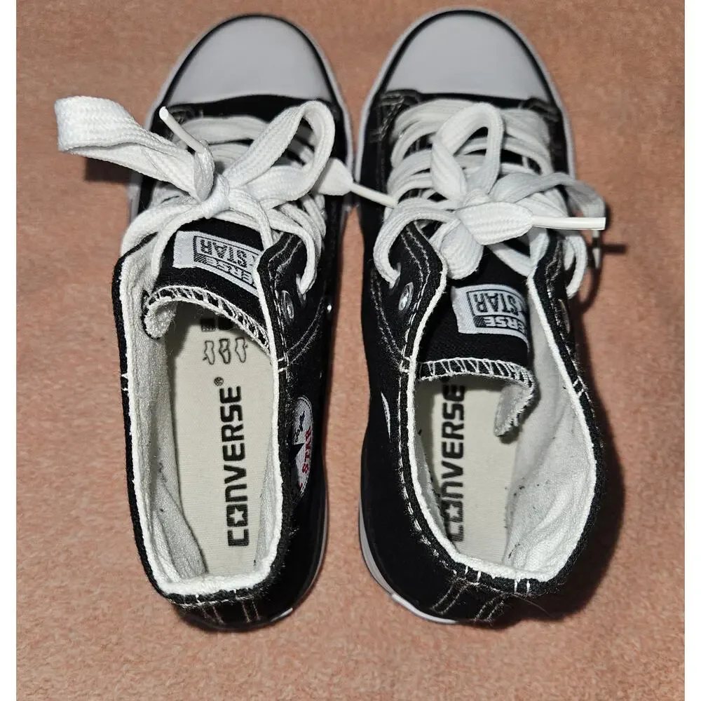 Converse Chuck Taylor All Star Black High-Top Canvas Sneakers M 4.5/W 6.5